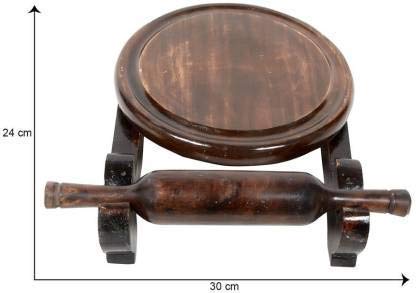 Udaipur Handicrafts Wooden Chakla Belan with Stand | Handcrafted Sheesham Wood Rolling Pin & Board Set for Roti, Chapati, Paratha, and Dough