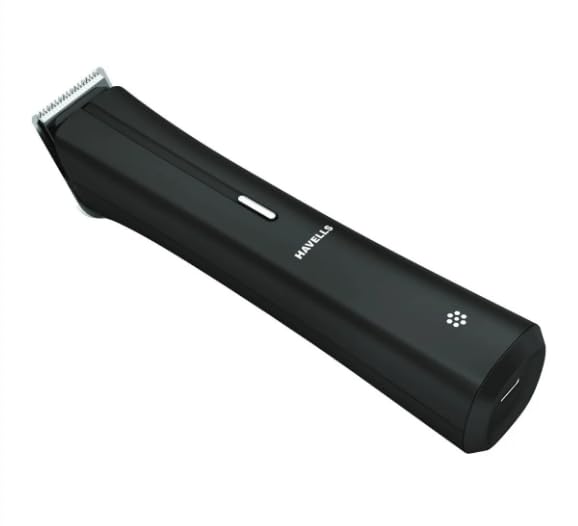 HAVELLS BT6112 BEARD TRIMMER BLACK COLOR SKIN FRIENDLY STAINLESS STEEL BLADES 2 YEARS MANUFACTURER WARRANTY