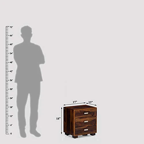 Udaipur Handicrafts Wood Bed Side Table