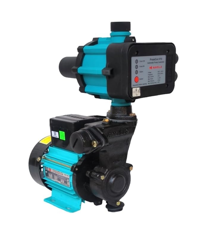 Havells 0.5hp Pressure Booster Pump for Home Upto 2-3 Bathroom and Kitchen I 0.5hp with Automatic Pump Controller IWater Pump 0.5hp I 12 Months Warranty