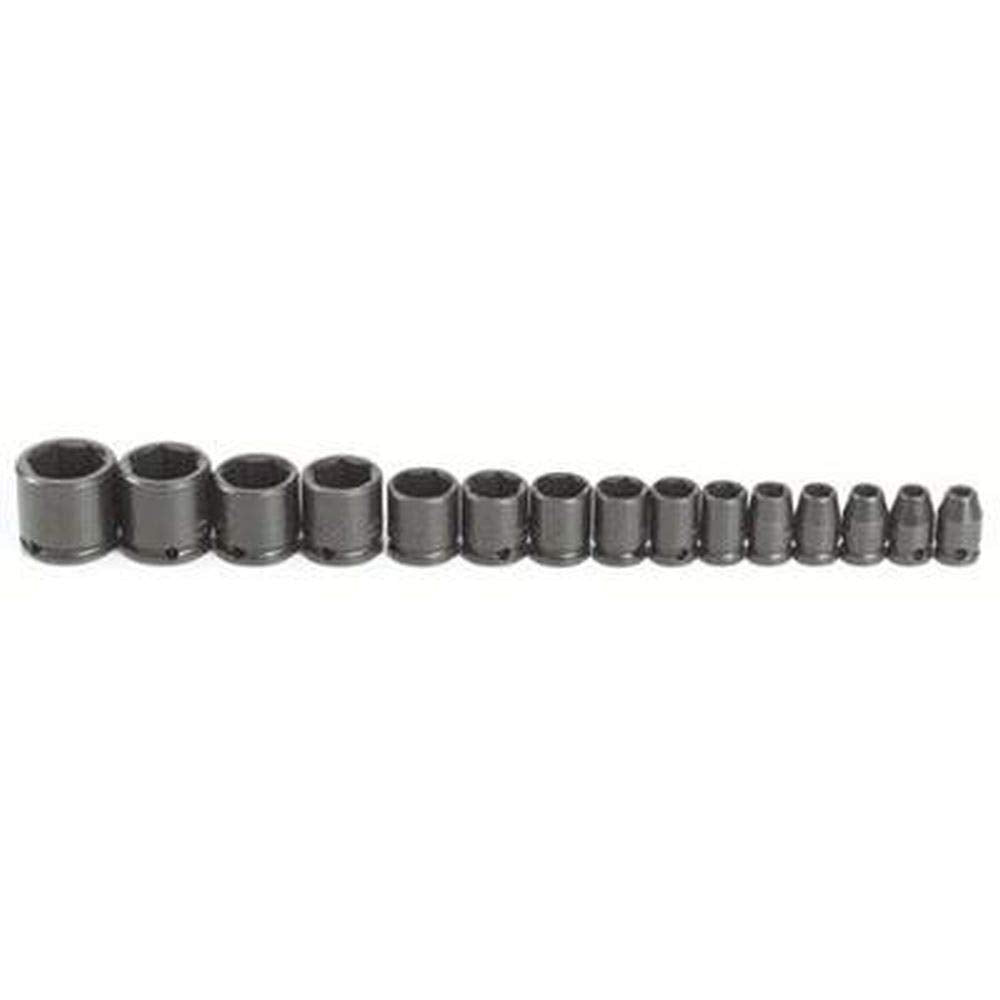 Stanley Proto J72106 15 Piece 6 Point 3/8" Drive Impact Socket Set