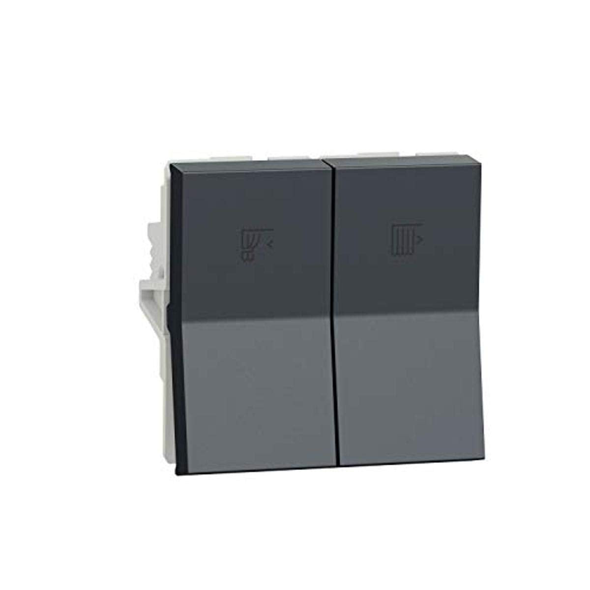 Schneider electric Unica Pure-Curtain Control Switch, Grey (Pack of 1)