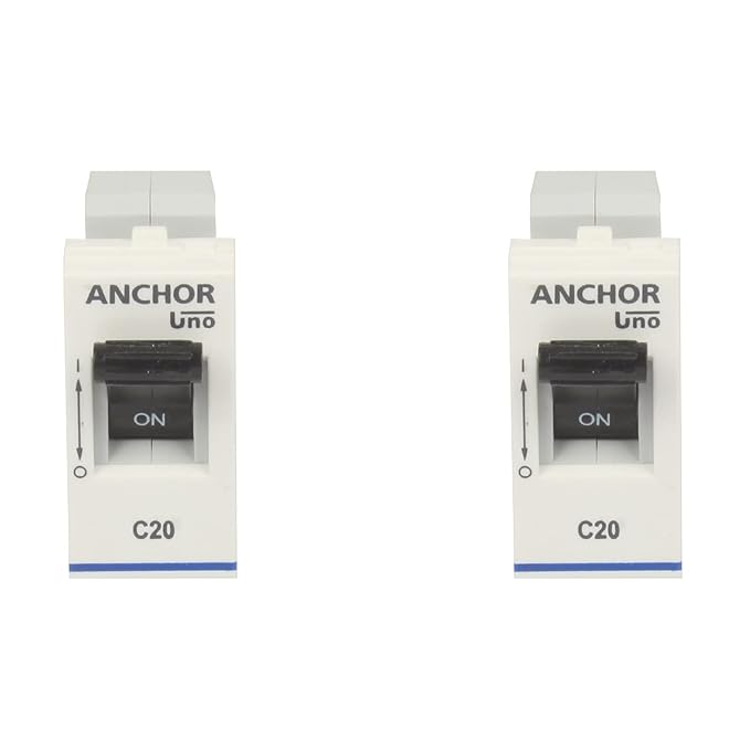 Anchor by Panasonic UNO Mini Penta Modular 16 Amp Single Pole C Curve MCB | Single Pole 16A MCB (65983-2)