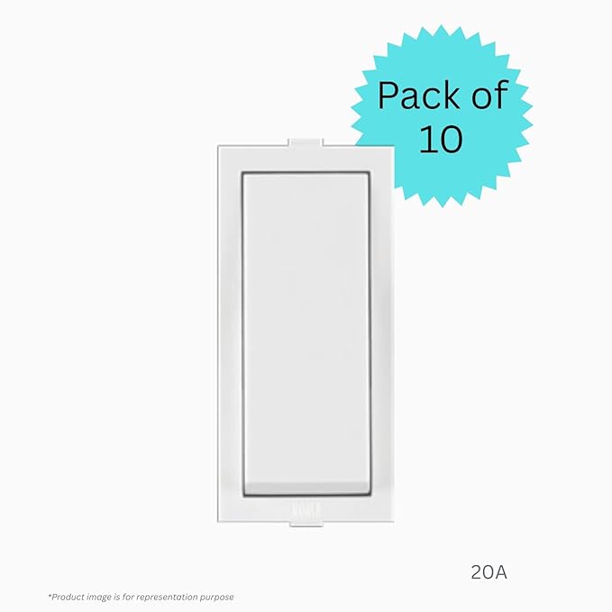 Anchor by Panasonic Roma Classic 20A 1 Way Switch for Electric Board