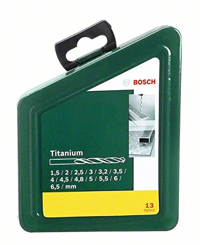 Bosch HSS-Titanium 2607019436 Plastic Drill Bit Set (Multicolor, 13-Pieces)