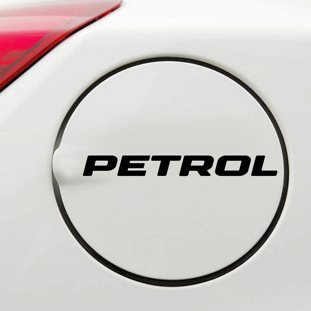 Akshar Arts Bhuwana 1pcs Petrol Self-Adhesive Vinyl Sticker for Vehicle's Fuel Tank Black (12cmX2cm)_202308-P27