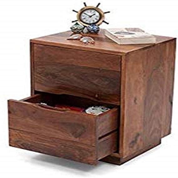 Udaipur Handicrafts Wood Bed Side Table