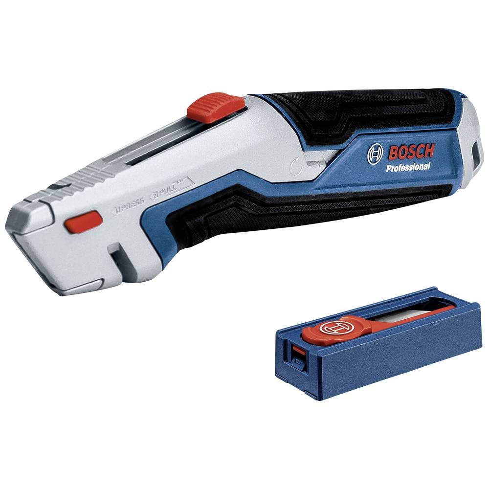 BOSCH Professional Universal Knife & 13-Piece Blade Set - Built for Quick and Toolless Blade Change, Compatible with All BOSCH Professional Standard Knives