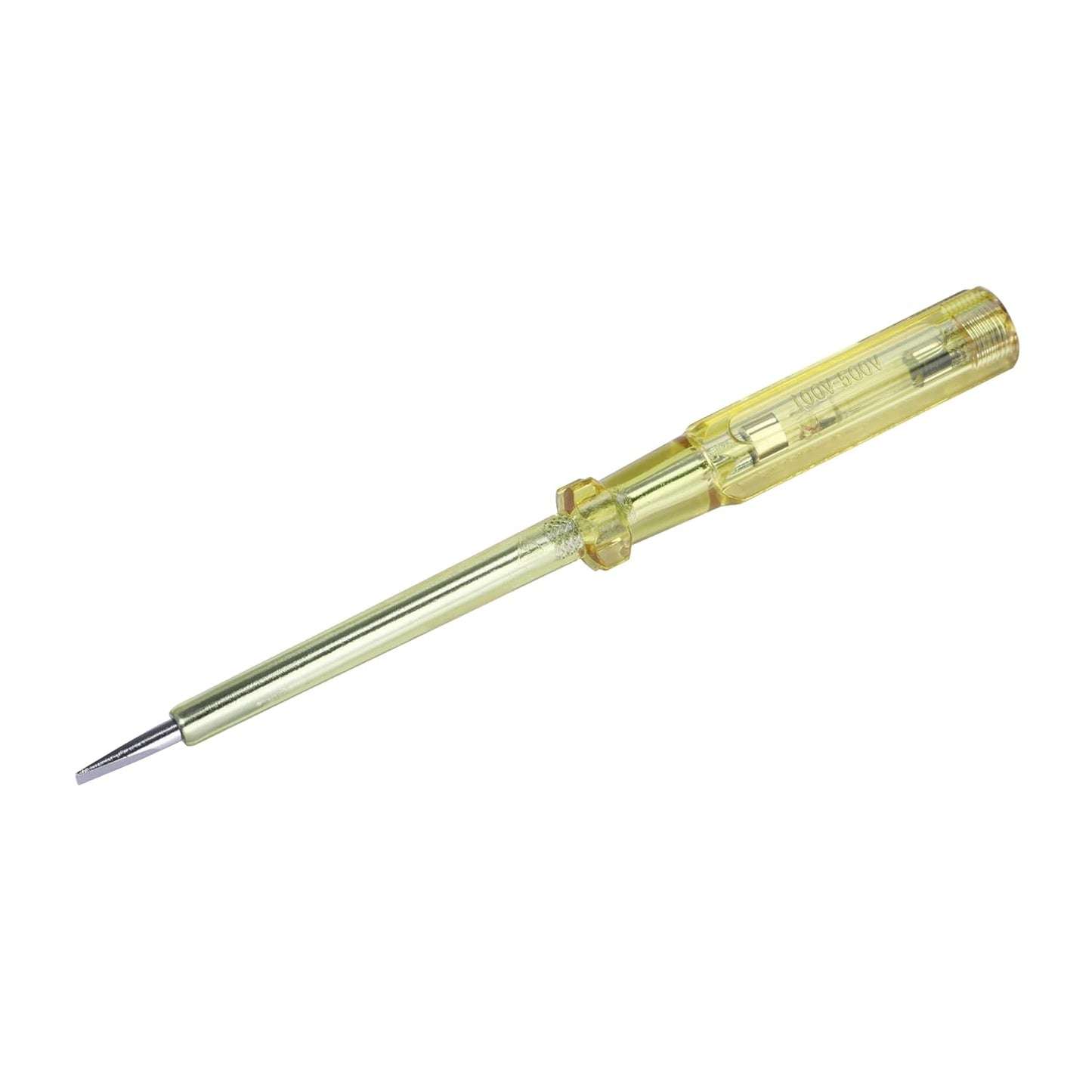 STANLEY 66-120-S 178mm/7.5'' Spark Detecting 2-in-1 Screwdriver, 5mm, 100-500V AC, Durable Clip, Insulating Plastic Handle & Sheathed Chrome Vanadium Steel Blade for Safety and Long Life