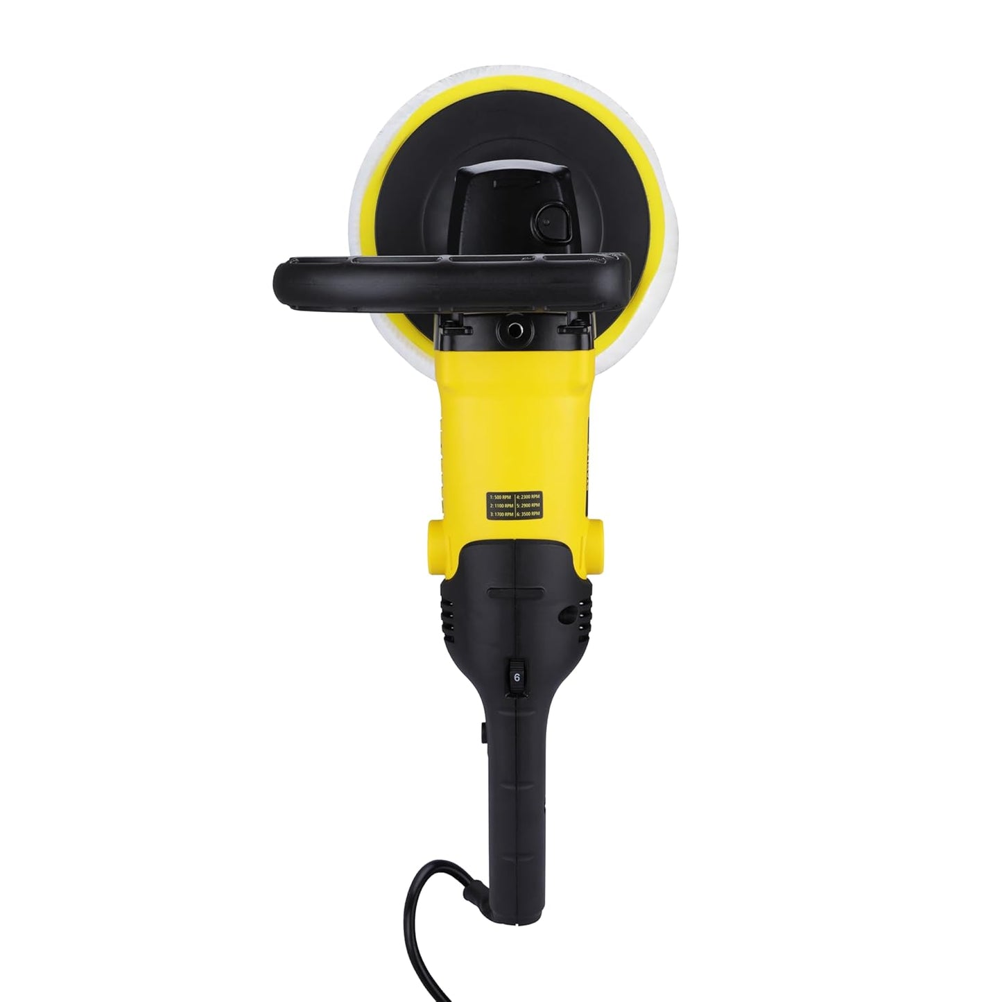 STANLEY SP137 1300W 180mm Polisher with High Rotation Speed, Ideal for Delicate Polishing, Buffing, Waxing & Glazing Applications, 1 Year Warranty, YELLOW & BLACK