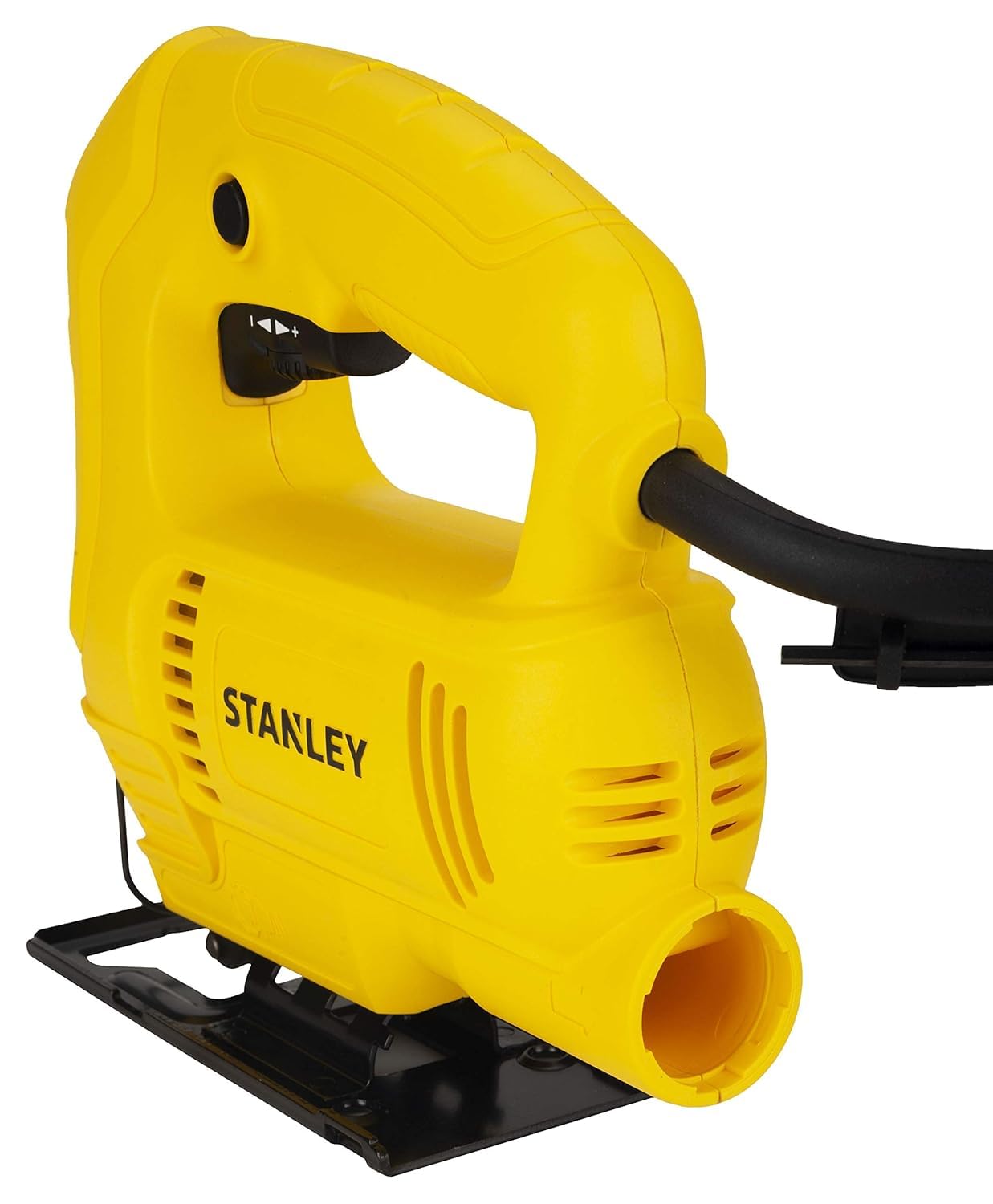 STANLEY SJ45 450W Variable Speed JigSaw for cutting woodsheetmetal and plastic with 6 position speed dial(Yellow and Black) (SJ45-IN)
