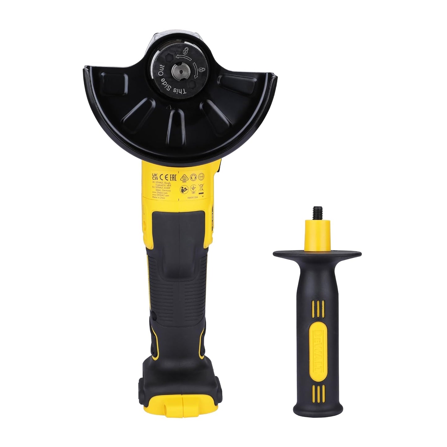 DEWALT DCG405N-XJ 18V 125mm XR Li-ion Cordless Angle Grinder with Brushless Motor - Perform and Protect Shield (Bare Tool)