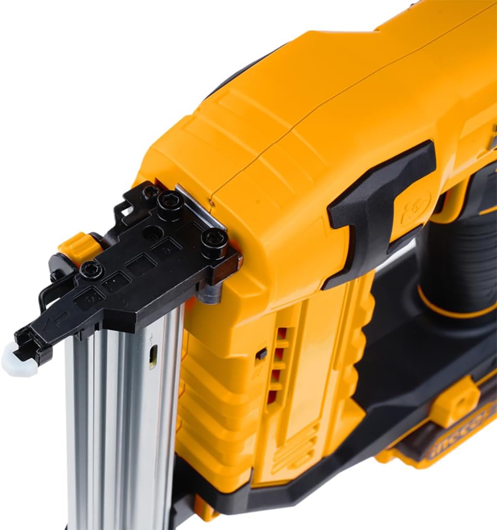 Ingco Cstli3805 Cordless Nailer for Concrete Cement Wood Metal St 18 mm in Case Only Body