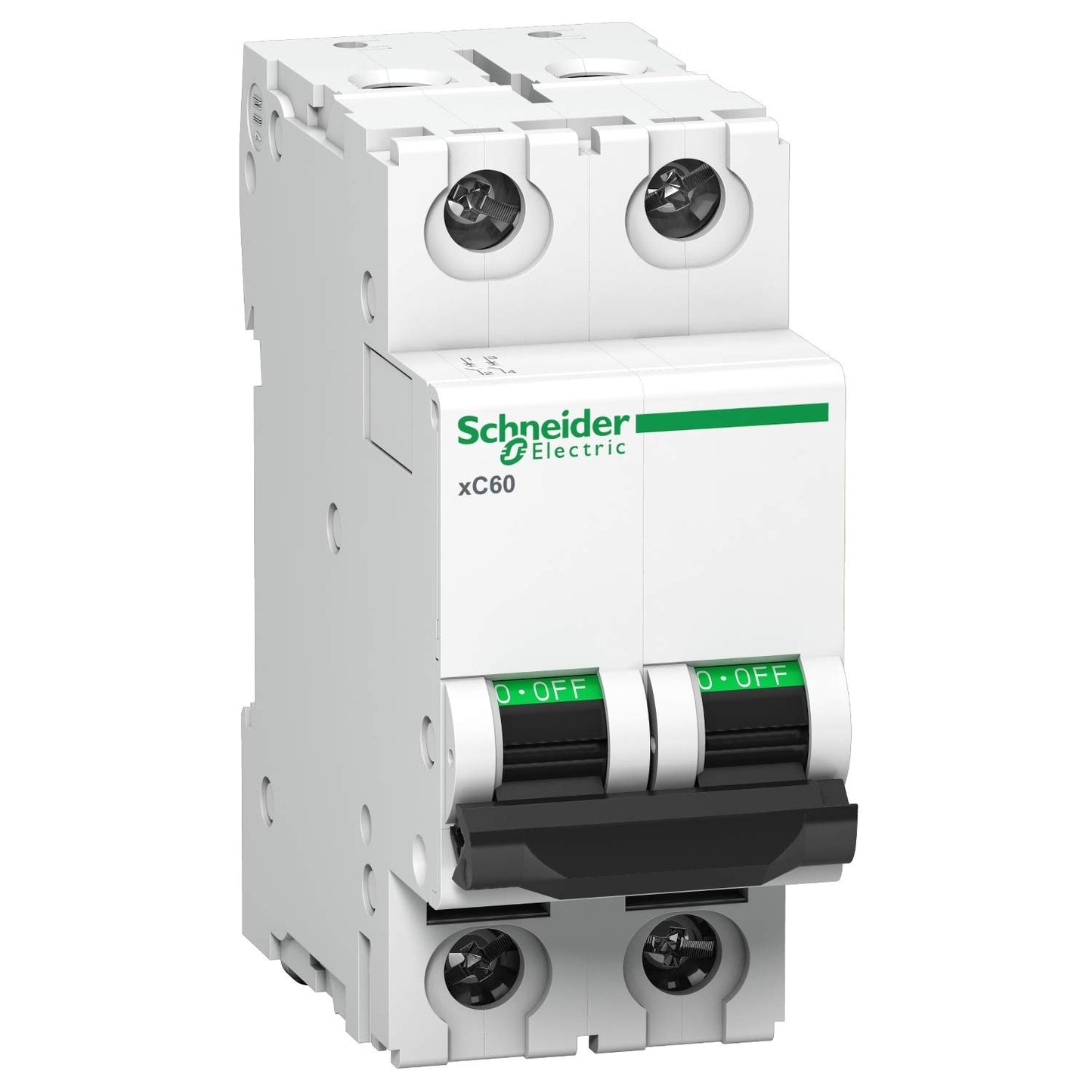 Schneider Electric A9N2P02C Acti 9 MCB xC60 2P 2A C 10000A