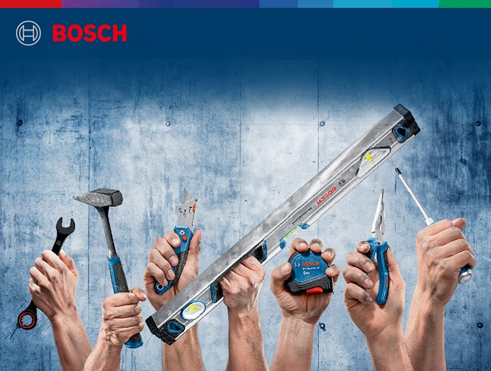 BOSCH Combination Pliers 180mm - High-Quality Chrome Vanadium with Ergonomic Grip and High-Leverage Design - Blue