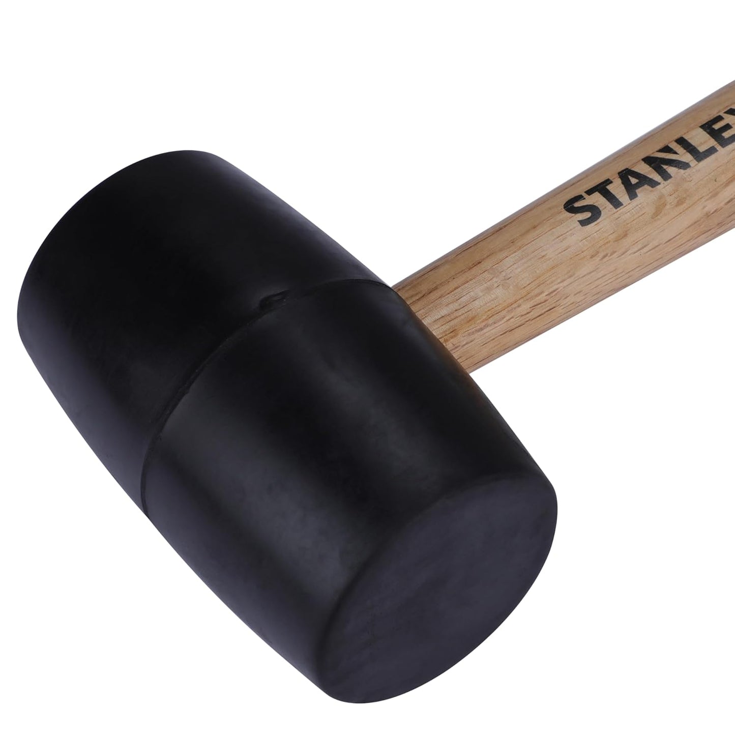 STANLEY STHT57528-8 Rubber Mallet Hammer for Masonry, Woodwork, Fittings for Home, DIY, Mechanic, Industrial & Professional Use, 680 gm, Used to Drive Nails, Fit Parts & Break Objects, YELLOW & BLACK