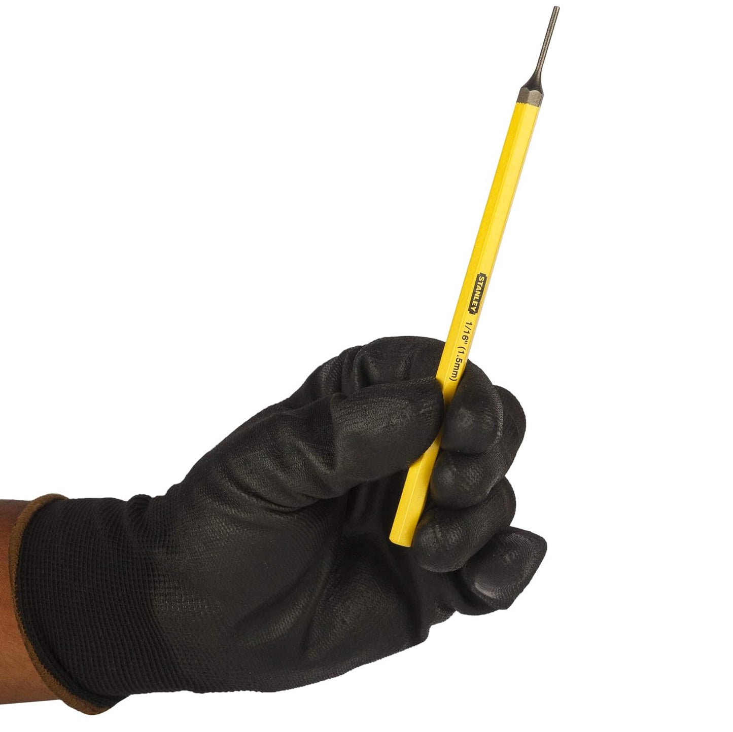 STANLEY 16-226 6 Piece Pin Punches Set (Yellow and Black)