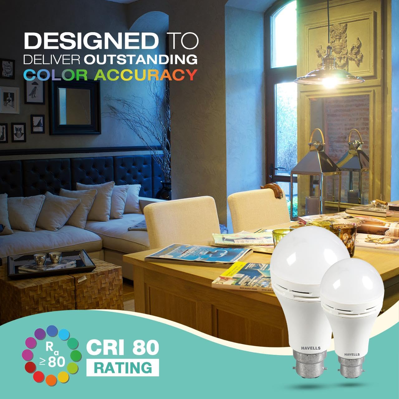 HAVELLS 8.5w LED Emergency Bulb | Shatter Resistant |Cool Day White (6500K) | B22 LED Bulb Base | Inverter Bulb for home,3 Hours battery back up| Li-ion Battery | Over charging Protection