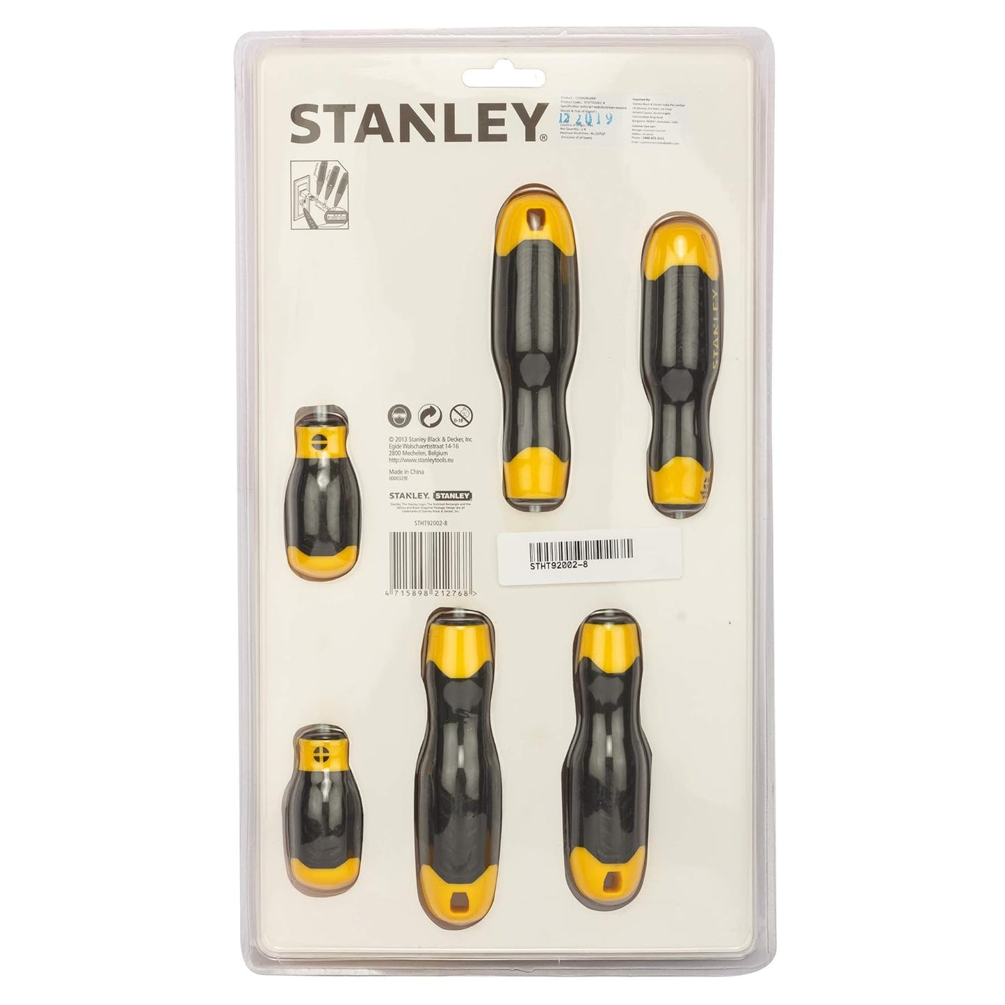 STANLEY STHT92002-8 6 pcs Combination Screwdriver Set with Bonus Tester