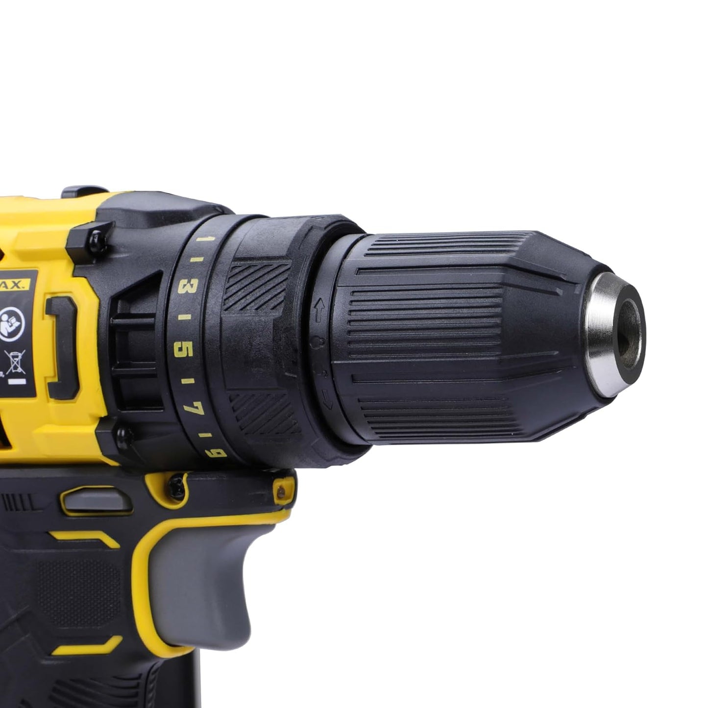 STANLEY FATMAX SCD700D2K 20V 13 mm Reversible Cordless Brushed Drill Machine Driver With 2x2.0Ah Li-ion Batteries, 1pc Charger, 2 Speed Gearbox & LED Worklight, 2 Year Warranty, YELLOW & BLACK