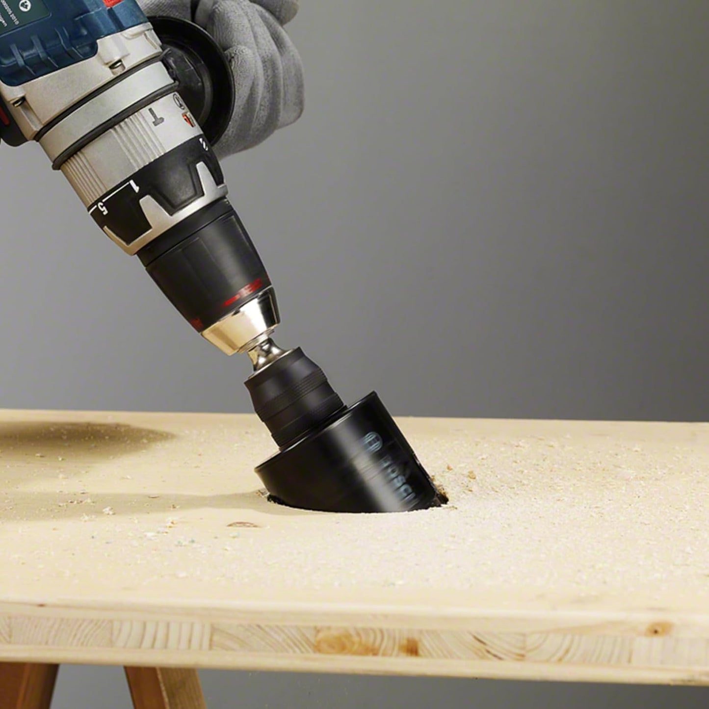 BOSCH Professional Hole Cutters 11 Piece Set | 8 HCS Holesaws Ø 22–68 mm | For Wood, Veneered Boards & Chipboard | 2 Adapters | Durable Plastic Case | Ideal for DIY & Professional Use