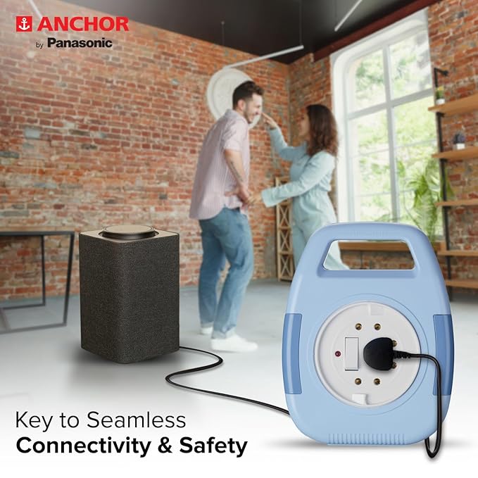 Anchor by Panasonic 6A Cherry Flexicord Socket 2 Pin 4 Mtr