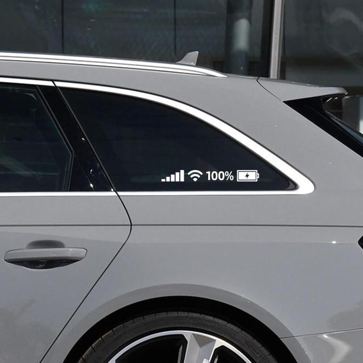 Akshar Arts Bhuwana Car Decorative Stickers – Waterproof & Fade-Proof Sporty Stripe Design for Bonnet, Roof, Doors, and Sides | Easy to Apply Vinyl Wrap (Battery Sticker1)