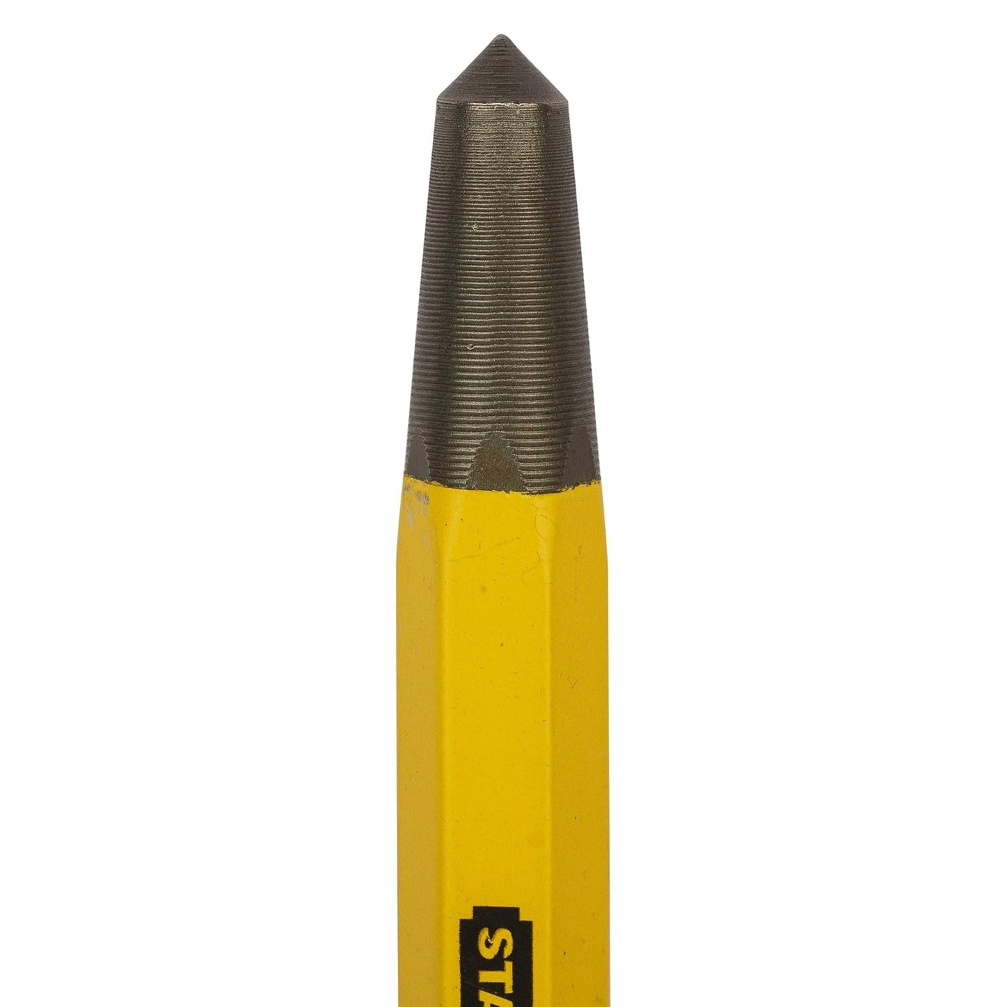 STANLEY 16-228 Center Punch-8mm-5/16''x115mm-4/12'', Yellow and Black