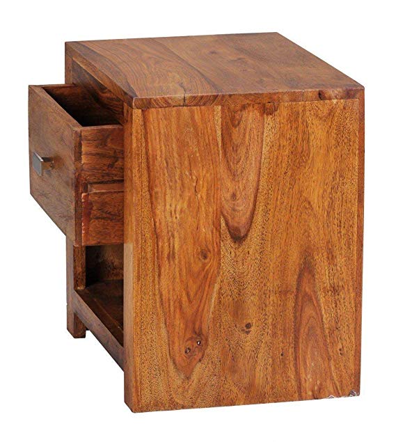 Udaipur Handicrafts Wood Bed Side Table