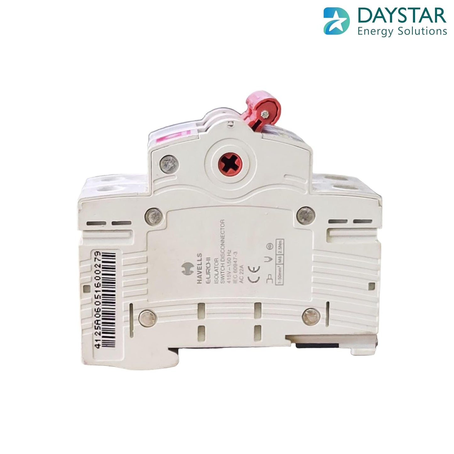Havells DHMGIDPX063 PVC Plastic 63A DP Switch Disconnector Euro 2 (White)
