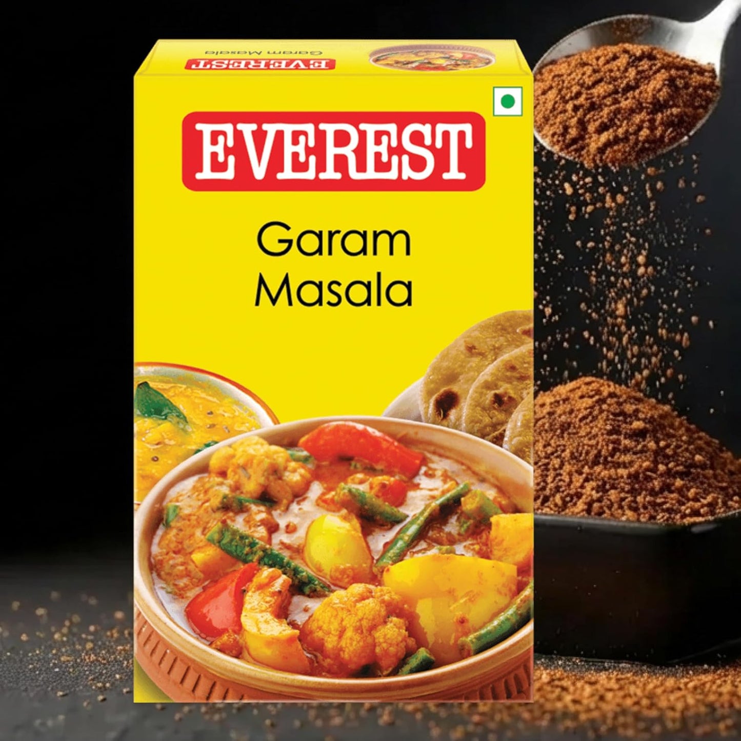 Everest Garam Masala – 50g | Aromatic 13-Spice Blend for Curries, Gravies & Indian Cooking | Fine-Ground Garam Masala Powder for Rich Colour & Balanced Flavour