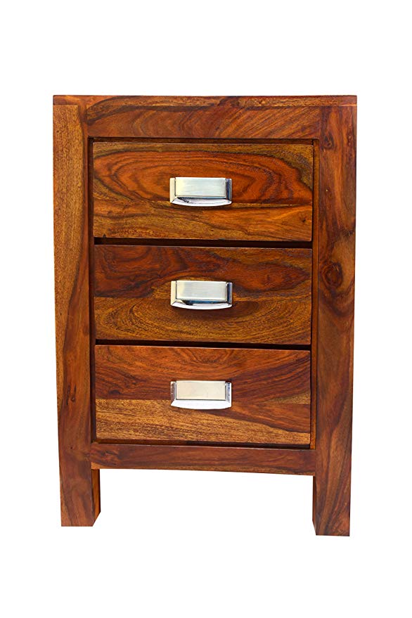 Udaipur Handicrafts Wood Bed Side Table