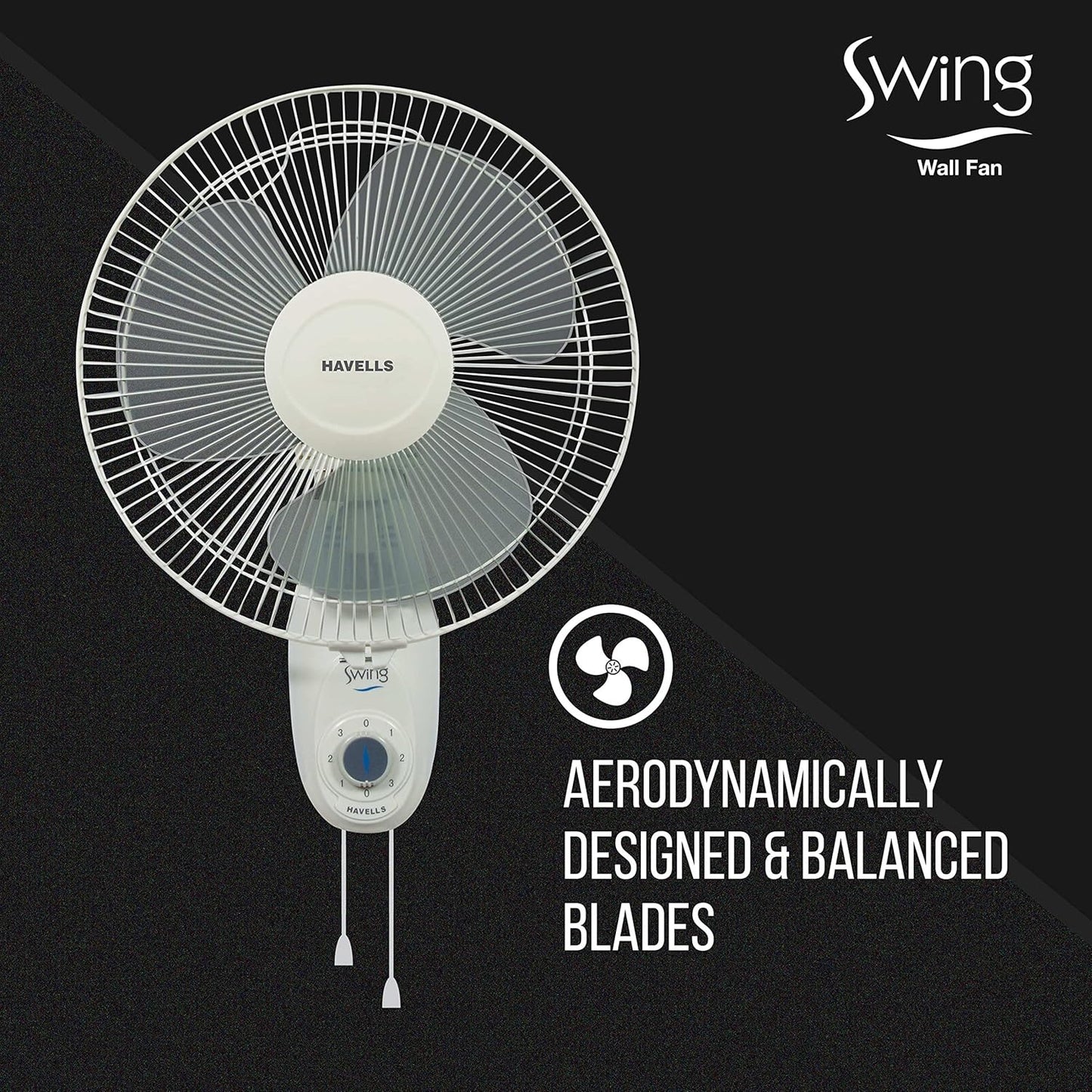 Havells Swing 400mm Wall Fan (Off White)