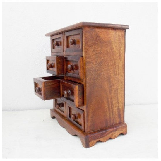 Wooden Mini Chest 8 Drawers