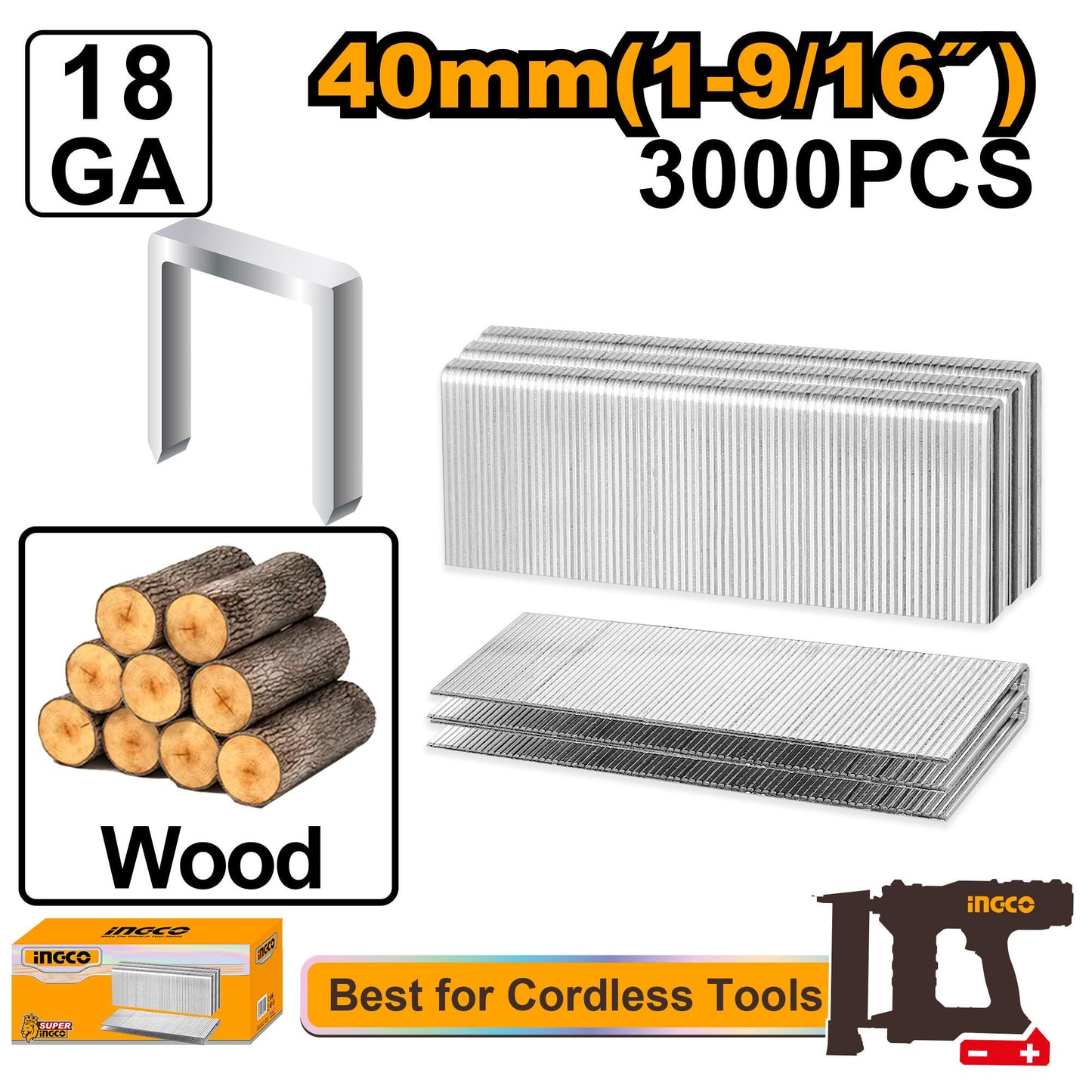 INGCO Crown staple AST18403