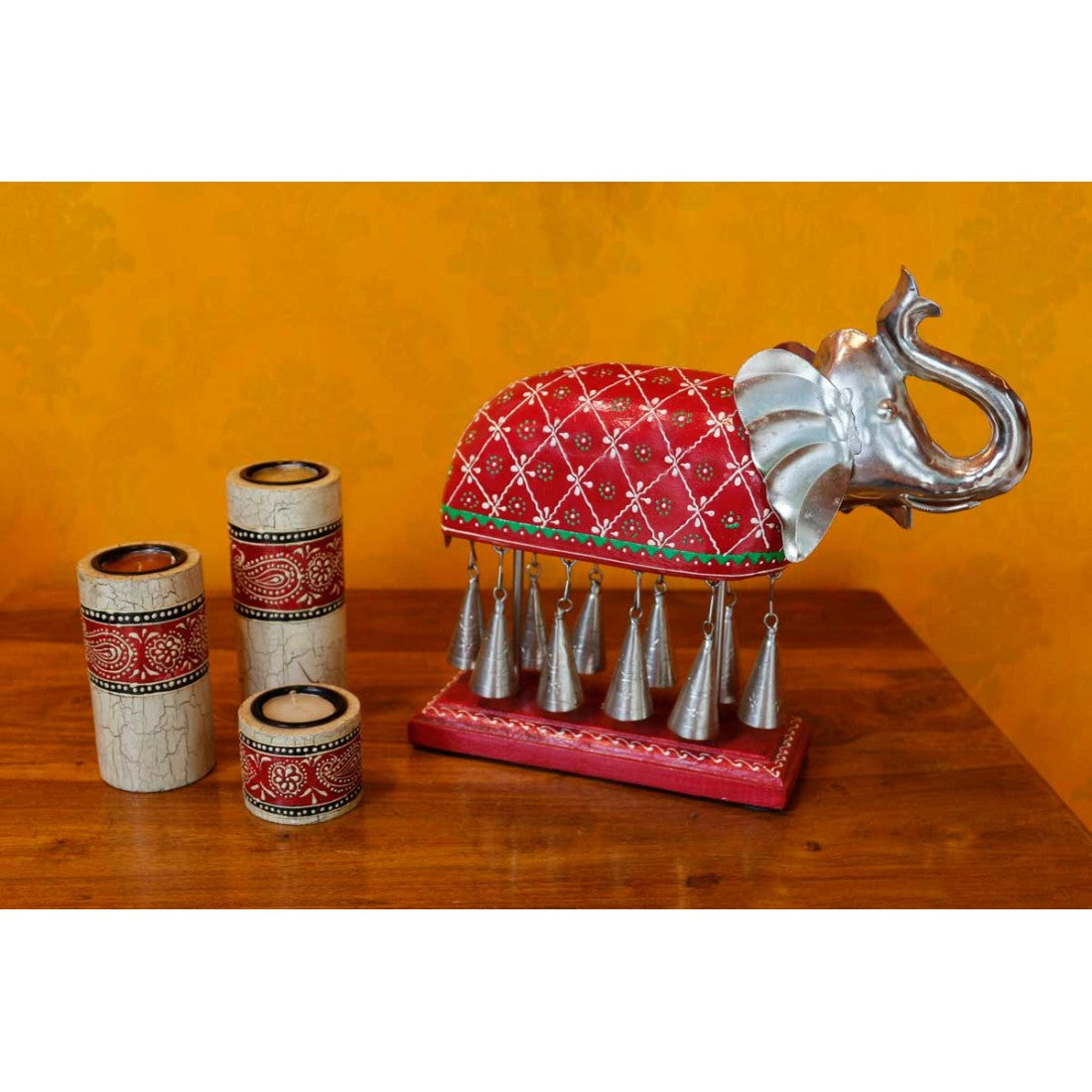 Metal Bell Elephant Set