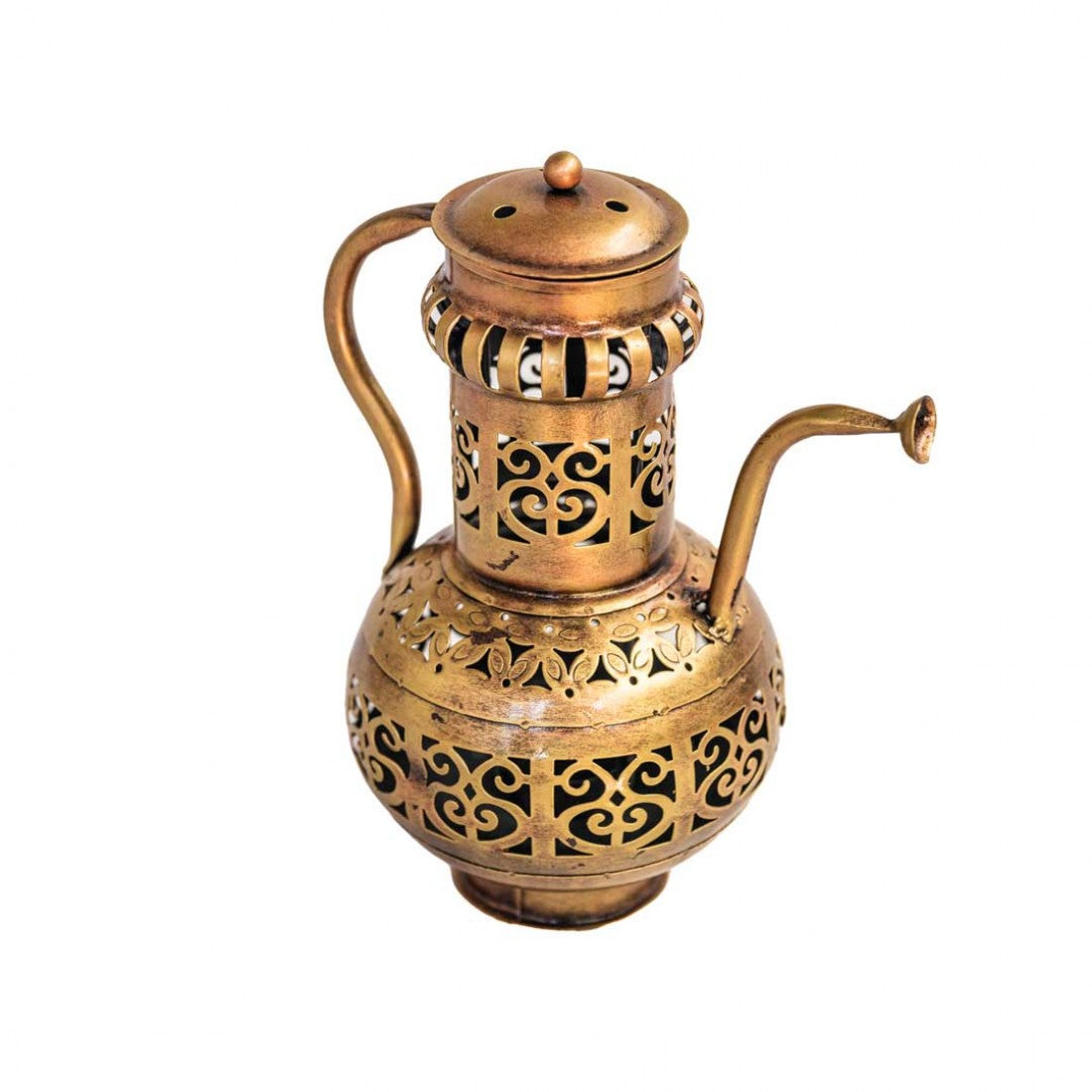 Surahi - Pot shaped Perforated T-light Holder and Lantern