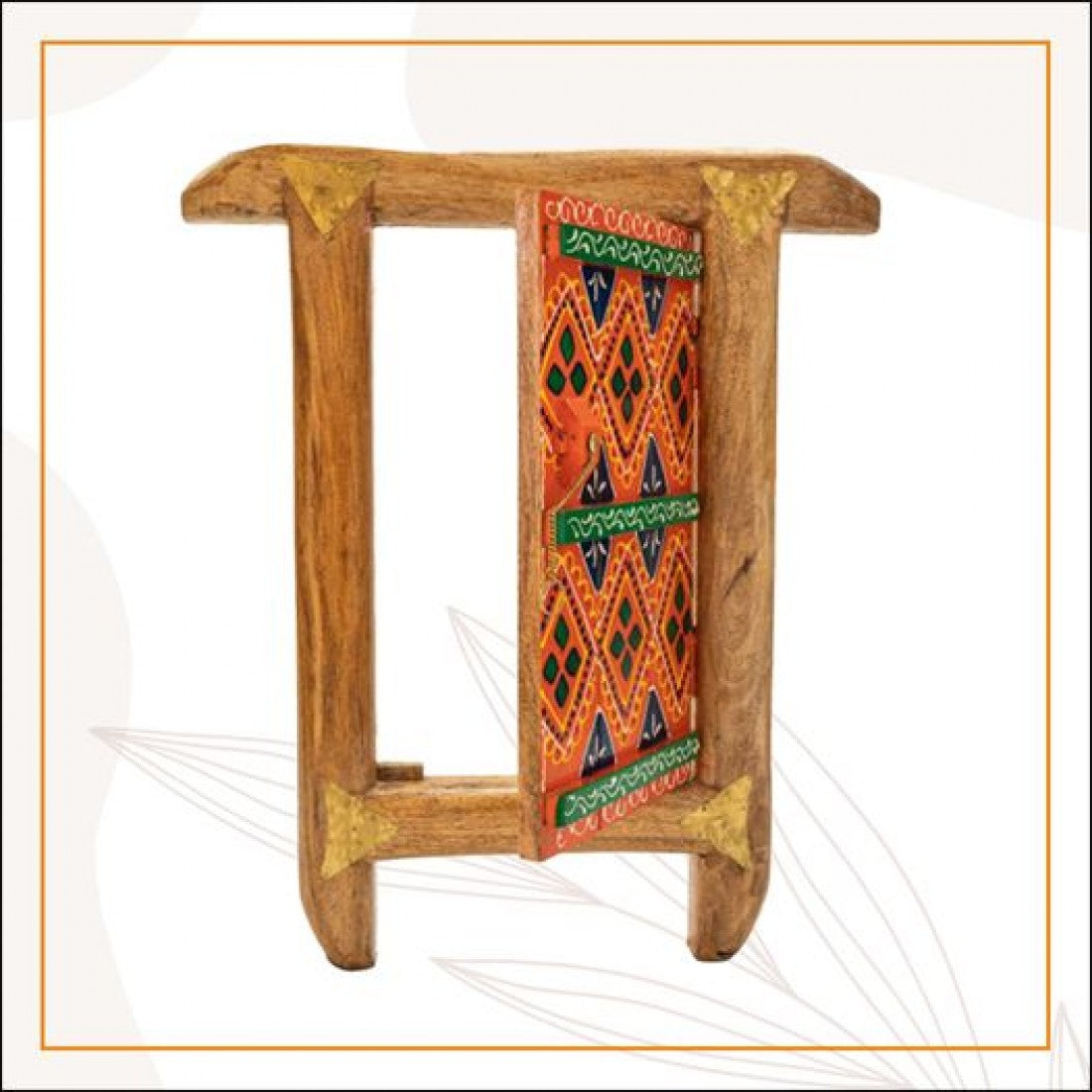 Orange Traditional Village Window