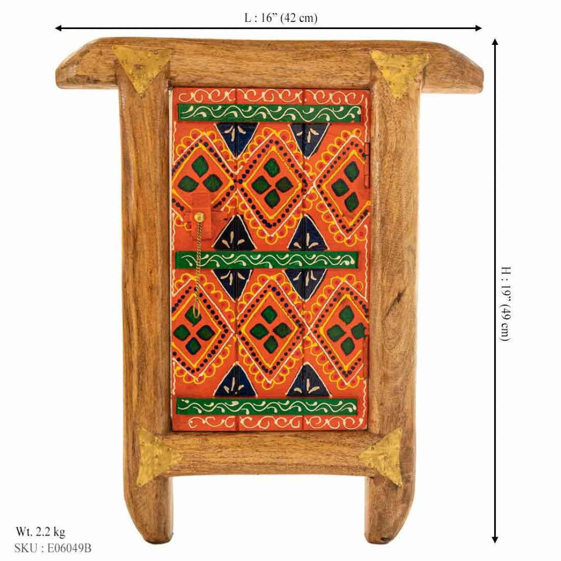 Orange Traditional Village Window