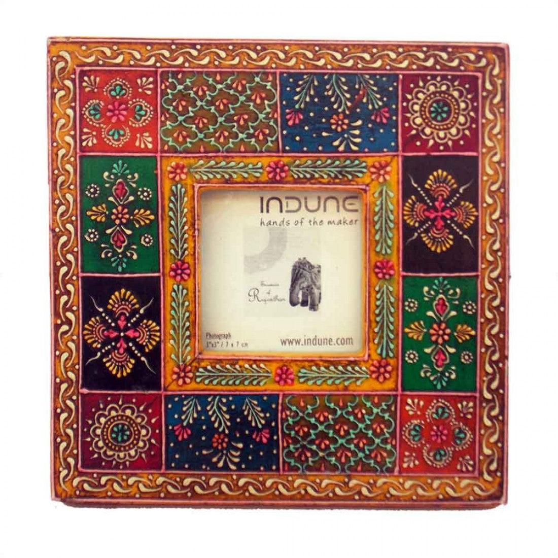 Small Photo Frame Of Assorted Design And Colours Hand Painted 3 X 3 Inches