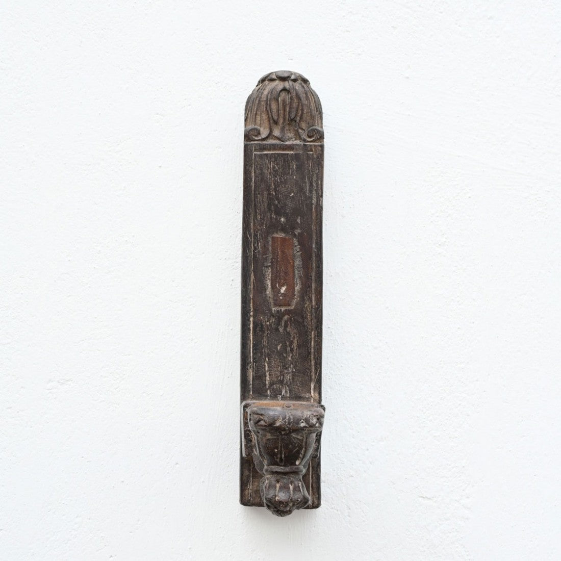 Vintage Wooden Carved Wall Candle Holder