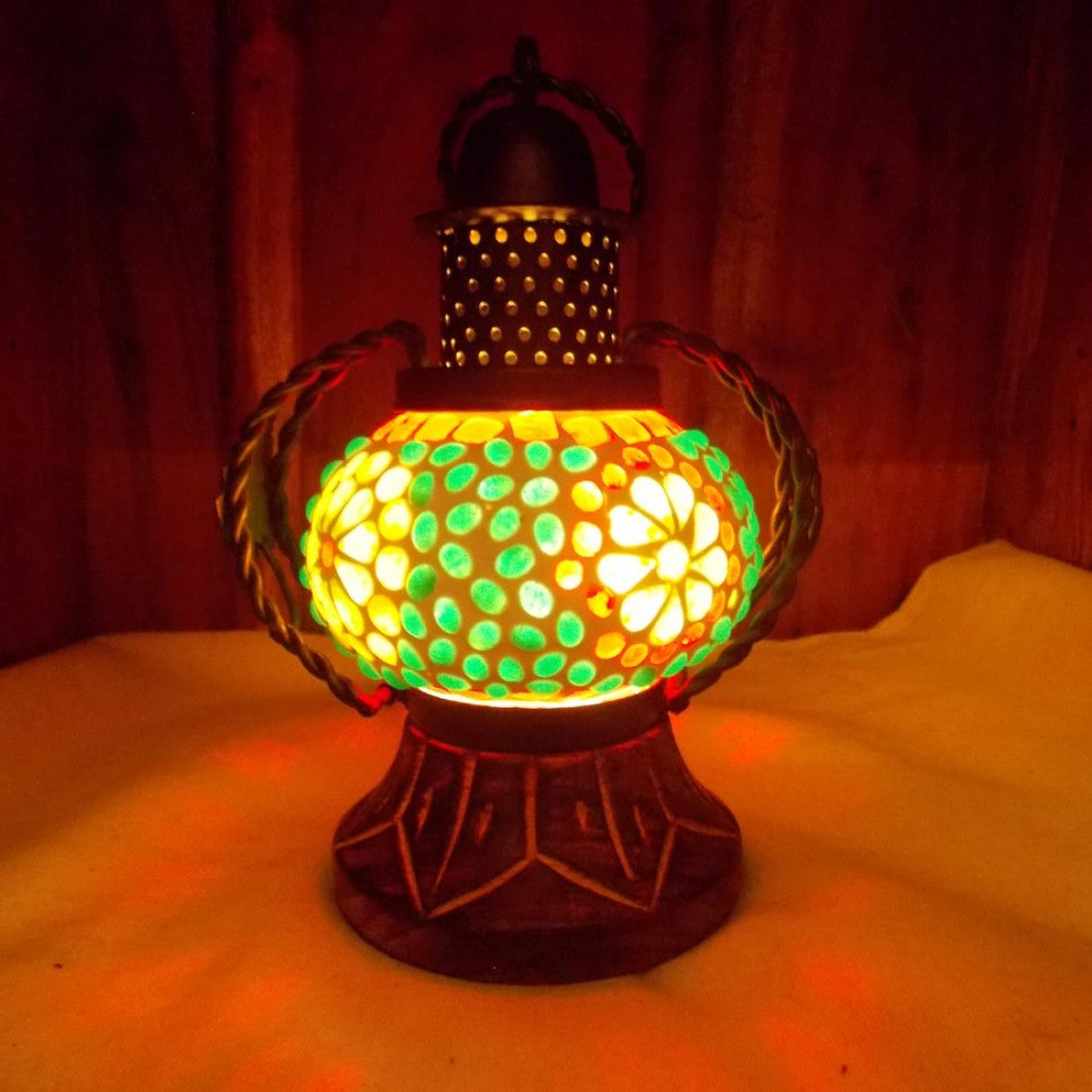 Glass Mosaic Handi Lamp Small