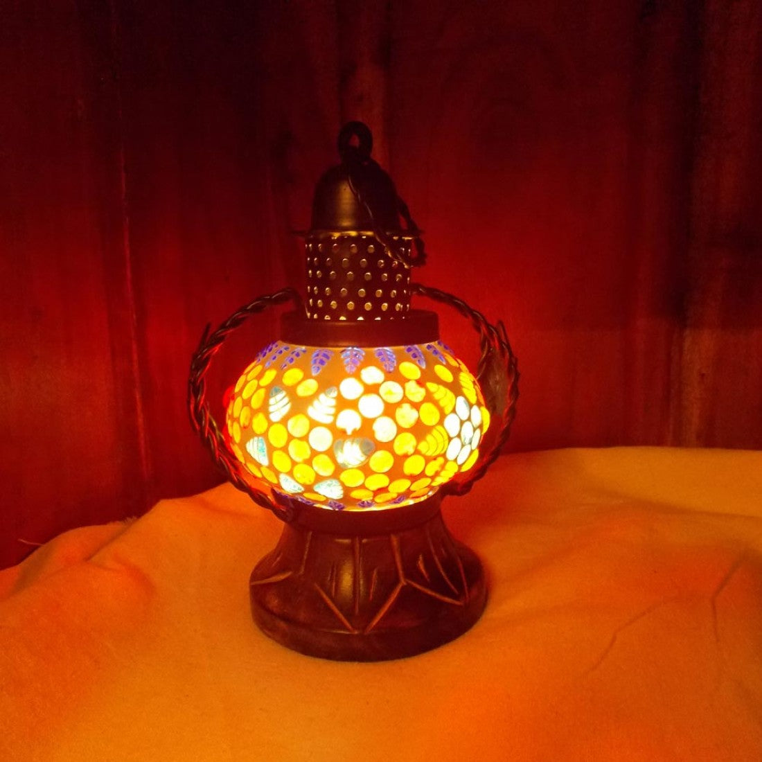 Glass Mosaic Handi Lamp Small