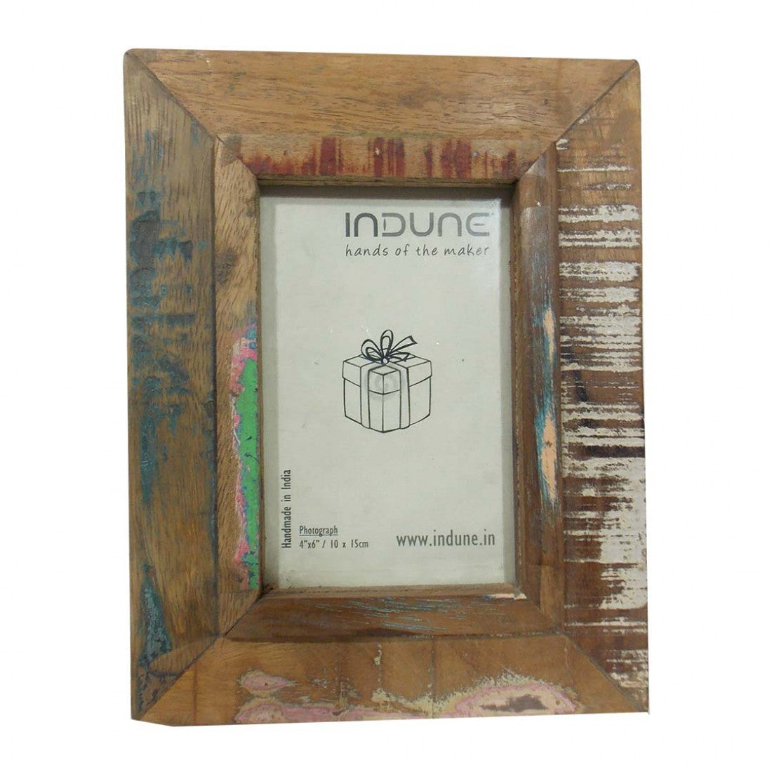 Weathered Reclaimed Wood Photo Frame Photo 4 X 6 Inches