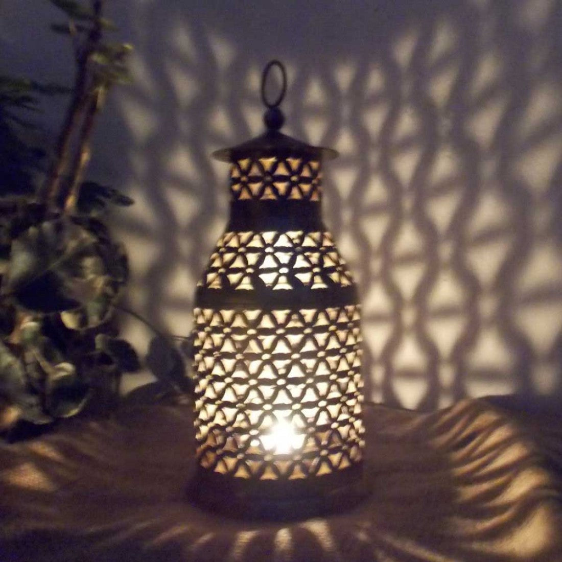Tower Tea Light Antique Silver