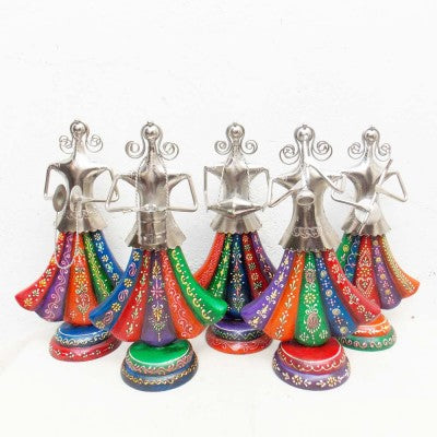 Rajasthani Banjara Musicians With Tribal Musical Instruments - Set Of 5