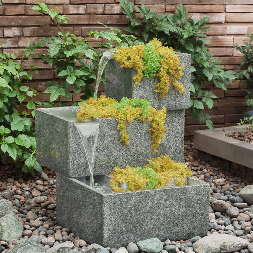 Udaipur Handicrafts Granite Fountain and Garden Decor for Home, Offices, Mall, Garden and public places