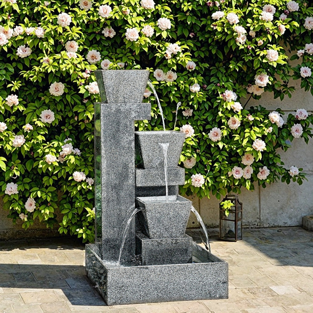 Udaipur Handicrafts Granite Fountain and Garden Decor for Home, Offices, Mall, Garden and public places