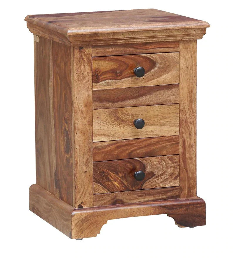 Udaipur Handicrafts Wood Bed Side Table