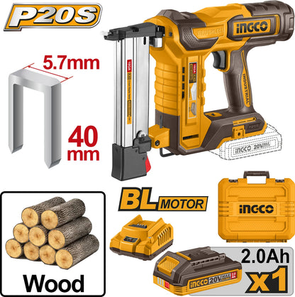 INGCO CCSNLI6008 Cordless  Nailer (10-40 gauge)
